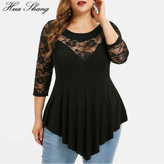Floral Lace Tunic Blouse