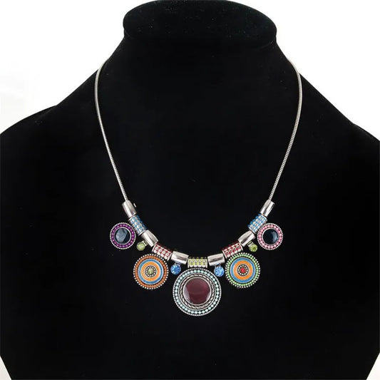 Vintage Gem Pendant Necklace