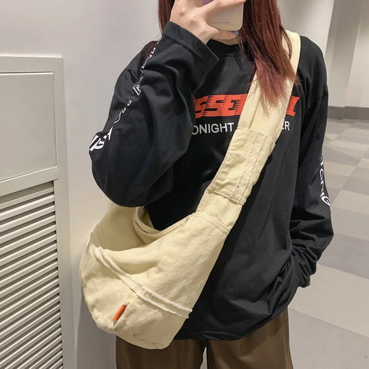 Large Canvas Messenger Bag