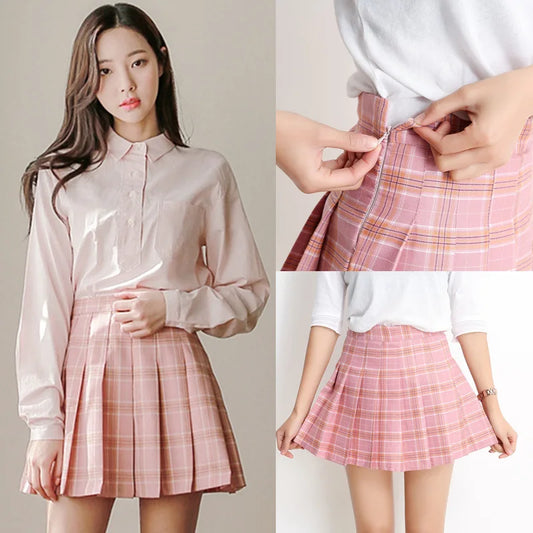 High-Waist A-Line Midi Skirt