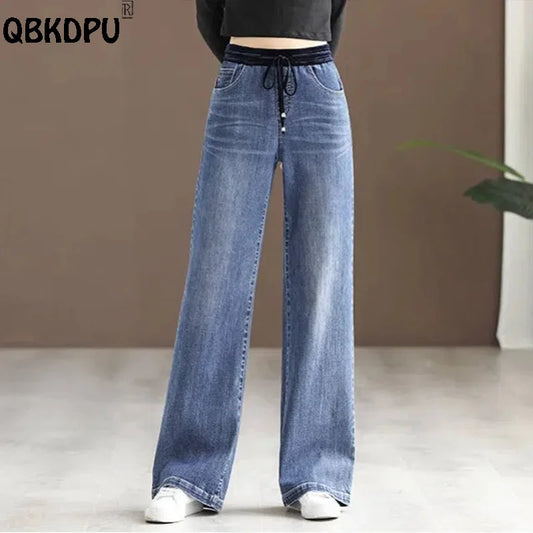 Adjustable Waist Baggy Jeans