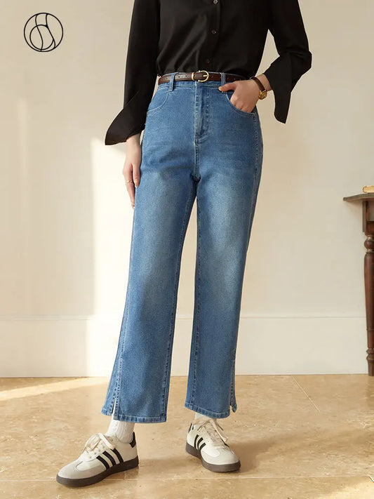Retro Patchwork Cotton Jeans