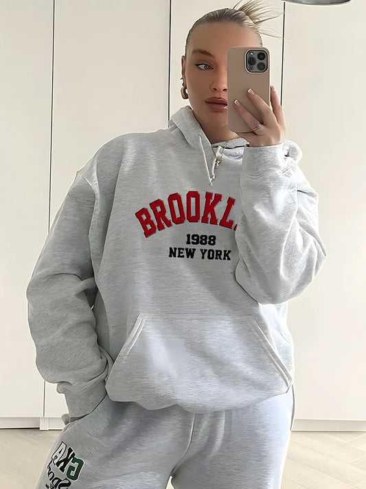 Y2K Letter Print Hoodie
