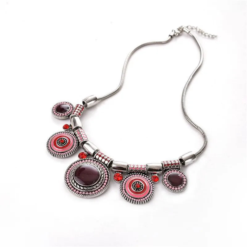 Vintage Gem Pendant Necklace