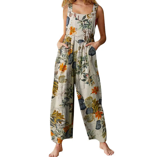 Floral Square Neck Romper