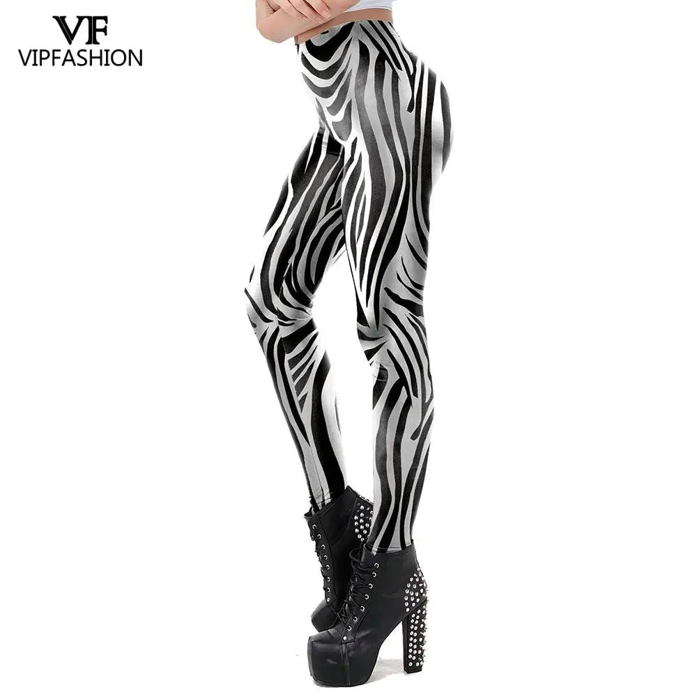 Striped Performance Workout Leggings
