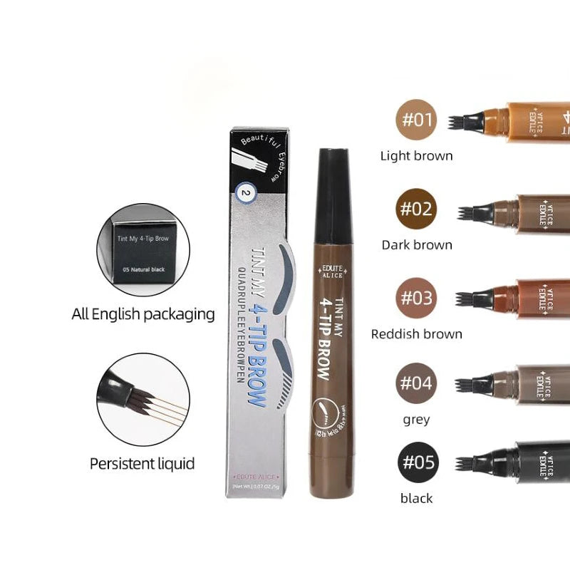 Waterproof Microblading Liquid Eyebrow Pencil - Natural Long-Lasting