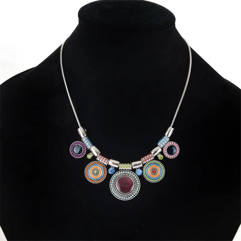 Vintage Gem Pendant Necklace