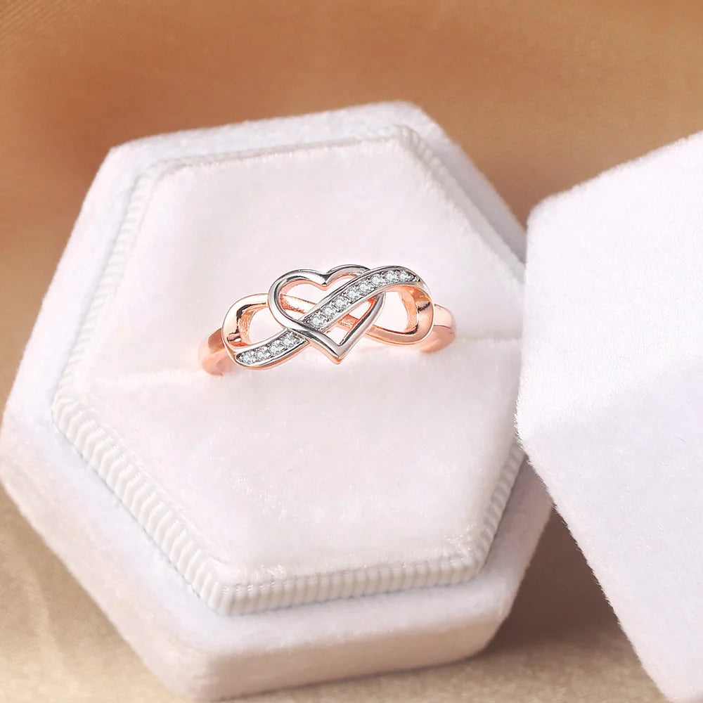 Infinity Love Ring – Copper Statement Band with Timeless Symbol