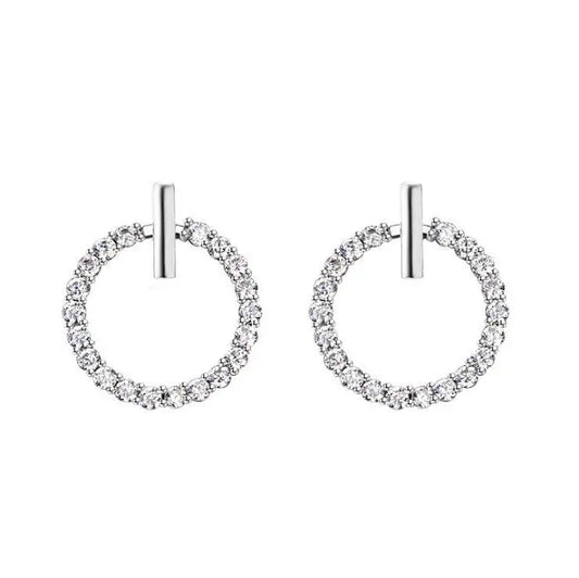 Sterling Silver Rhinestone Studs