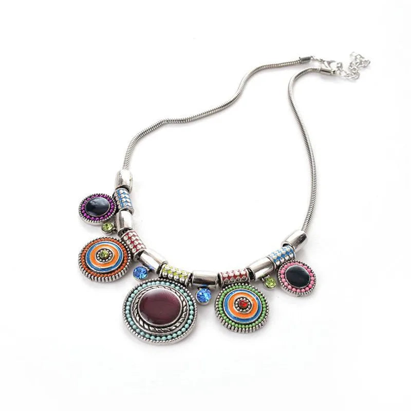 Vintage Gem Pendant Necklace