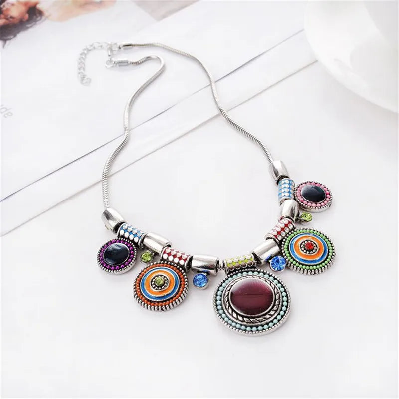 Vintage Gem Pendant Necklace