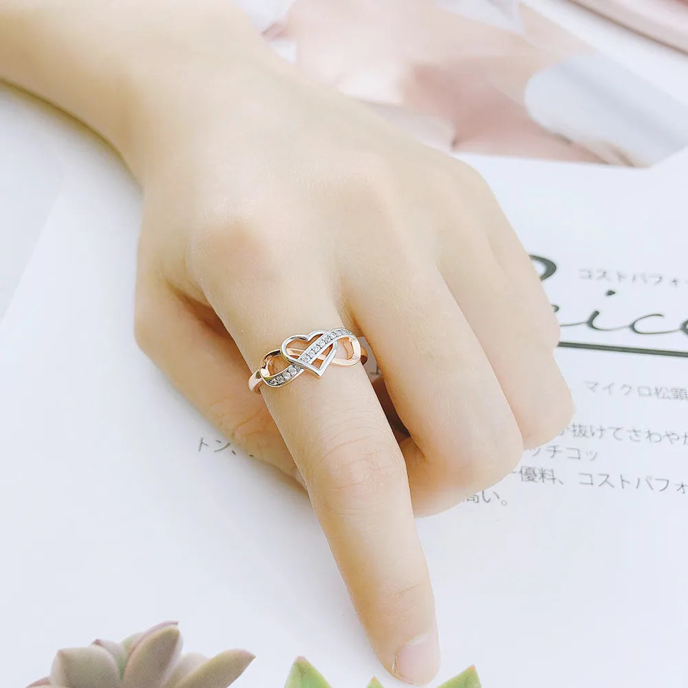 Infinity Love Ring – Copper Statement Band with Timeless Symbol