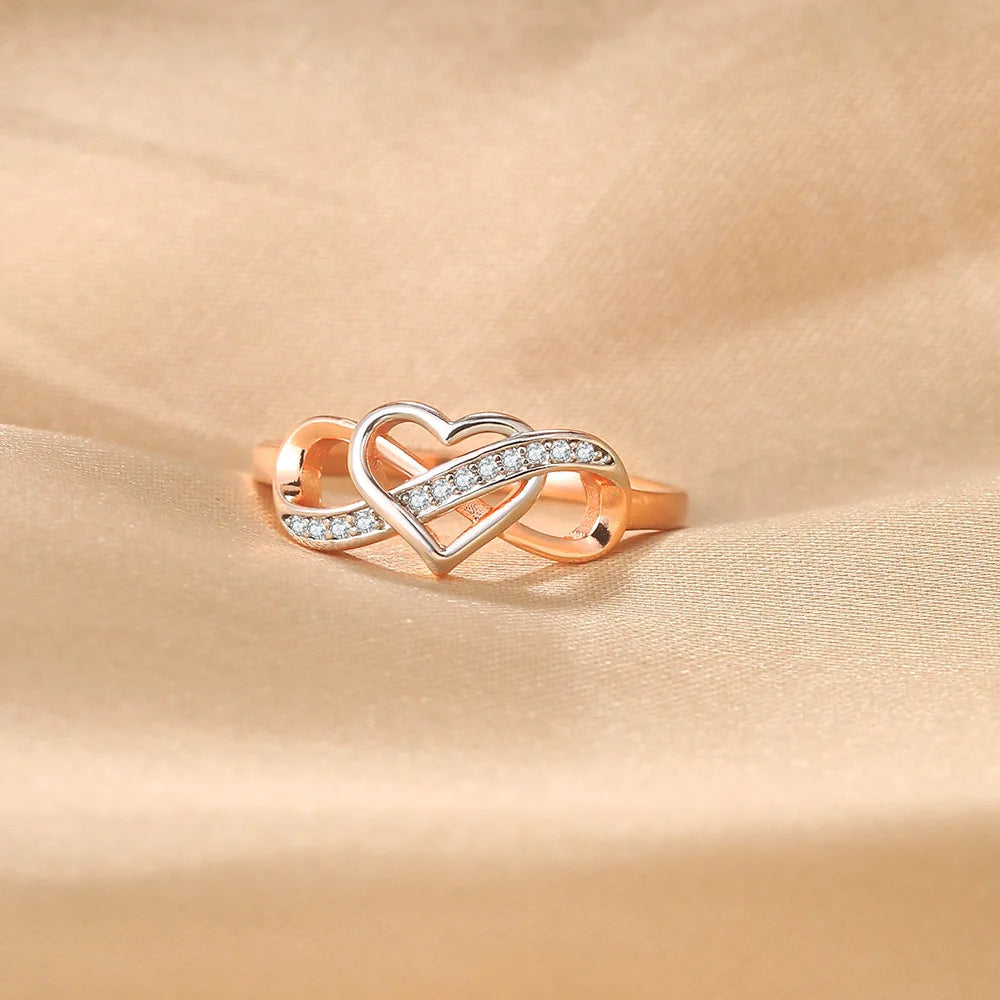 Infinity Love Ring – Copper Statement Band with Timeless Symbol