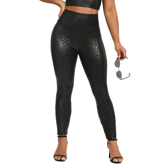 Faux Leather Stretch Leggings