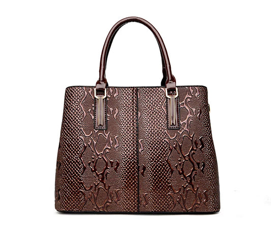 Patent Leather Structured Handbag