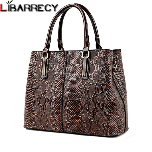 Patent Leather Structured Handbag