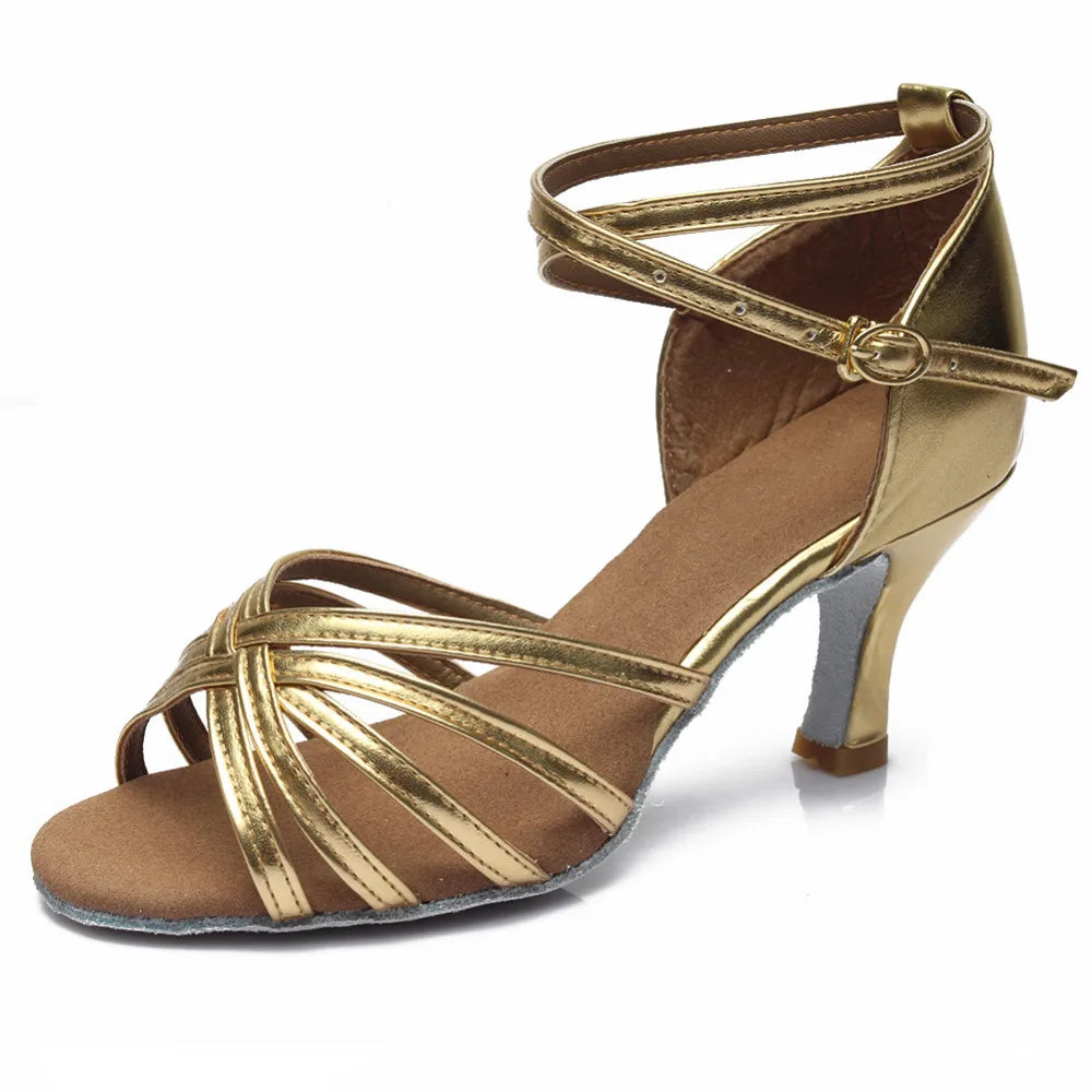 Satin Latin Dance Heels