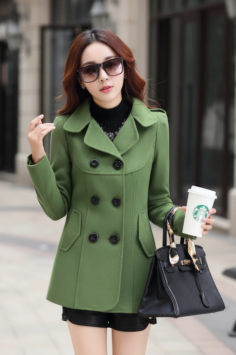 Elegant Office Solid Long Trench Coat - 100% Cotton Professional