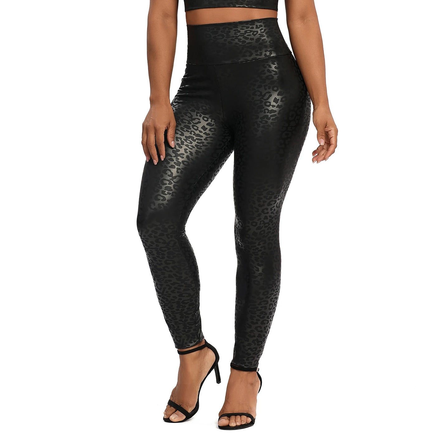 Faux Leather Stretch Leggings