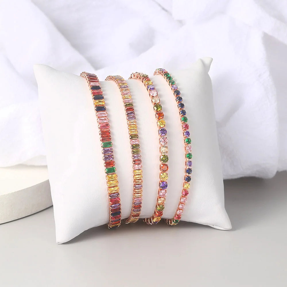 Adjustable Multicolor Charm Bracelet - Glamorous Style