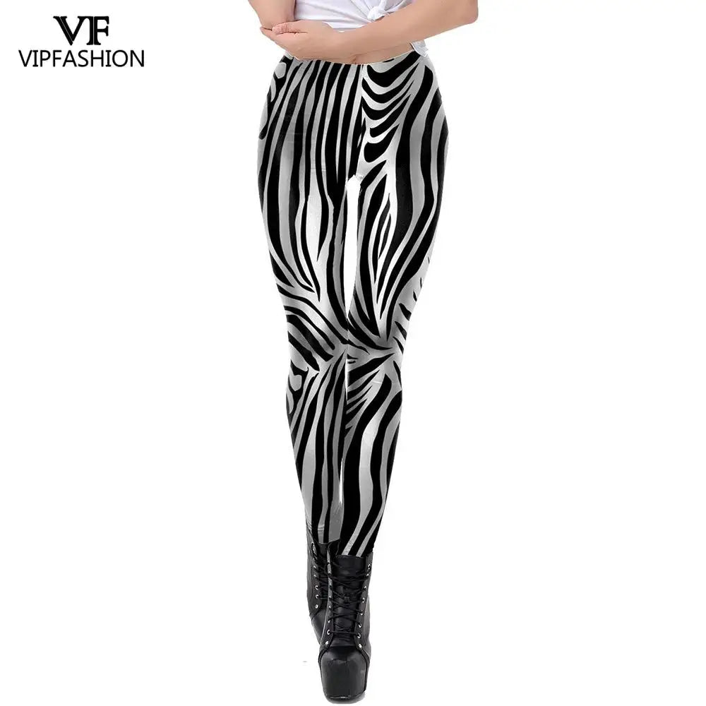 Striped Performance Workout Leggings