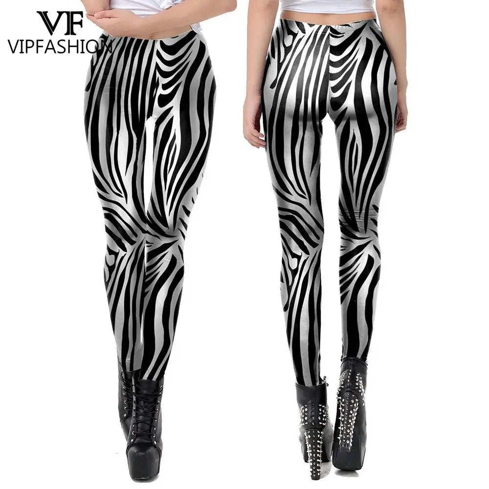 Striped Performance Workout Leggings
