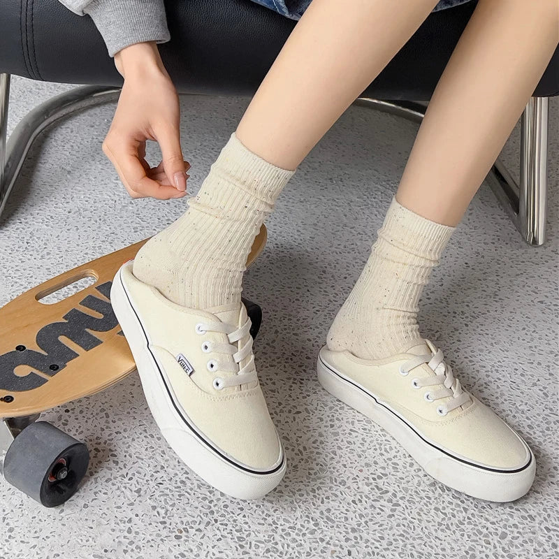 Pastel Colour Socks - Soft Cotton Crew Socks