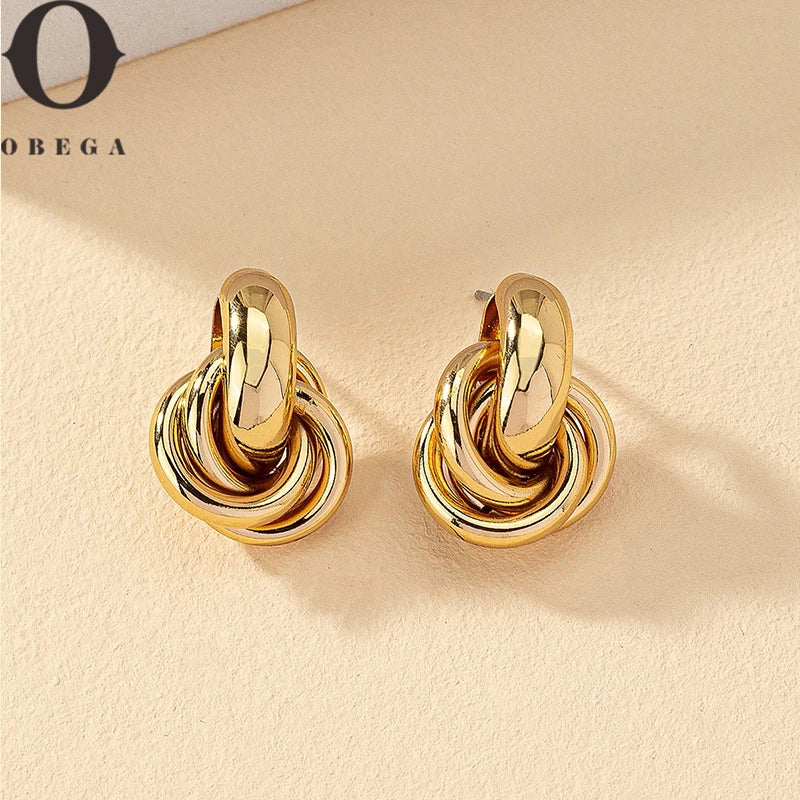 Shiny Plating Trendy Earring Stud - Durable Brilliance