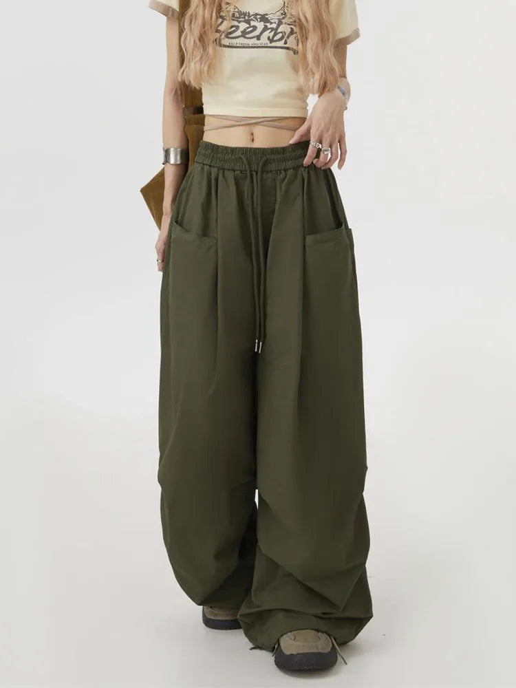 Streetwear Cargo Pants - High Waist Urban Fashion
