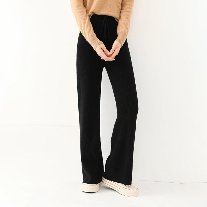 Corduroy High Waist Trousers