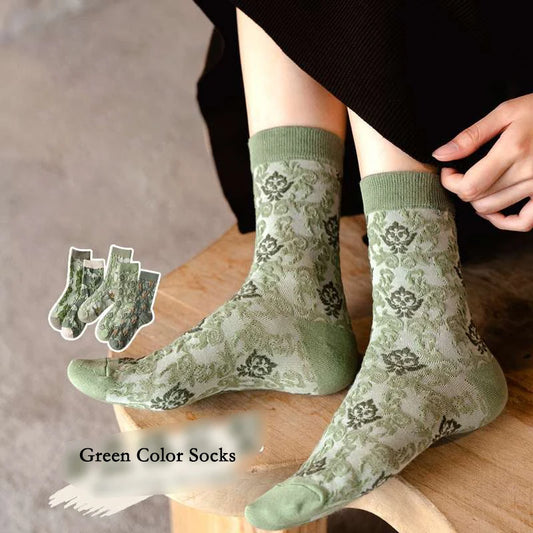 Embroidered Harajuku Cotton Socks