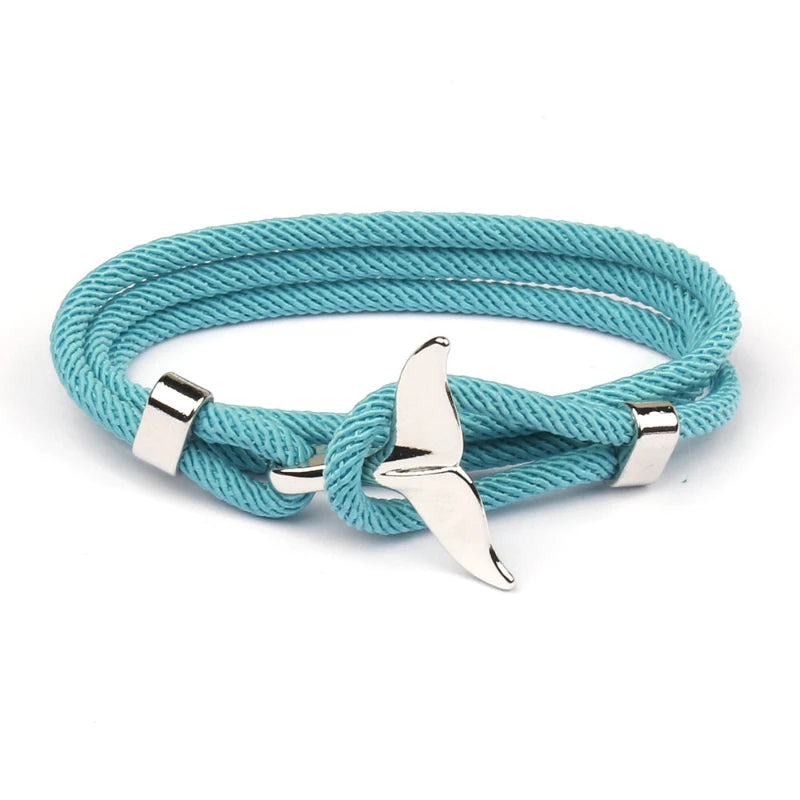 Whale Tail Anchor Multilayer Bracelet - Maritime Style