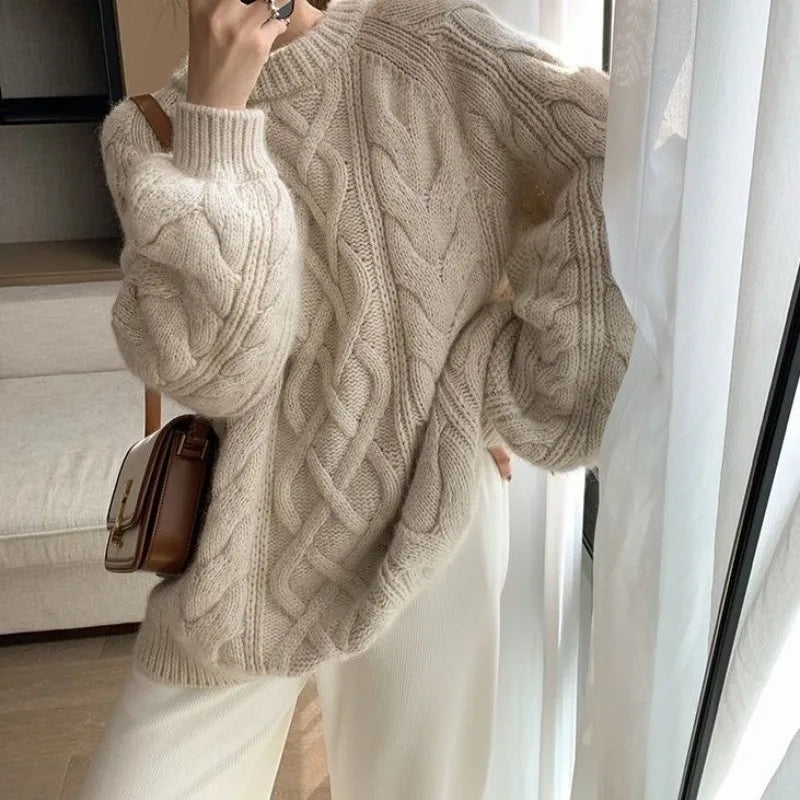 Vintage Twist Knit Sweater