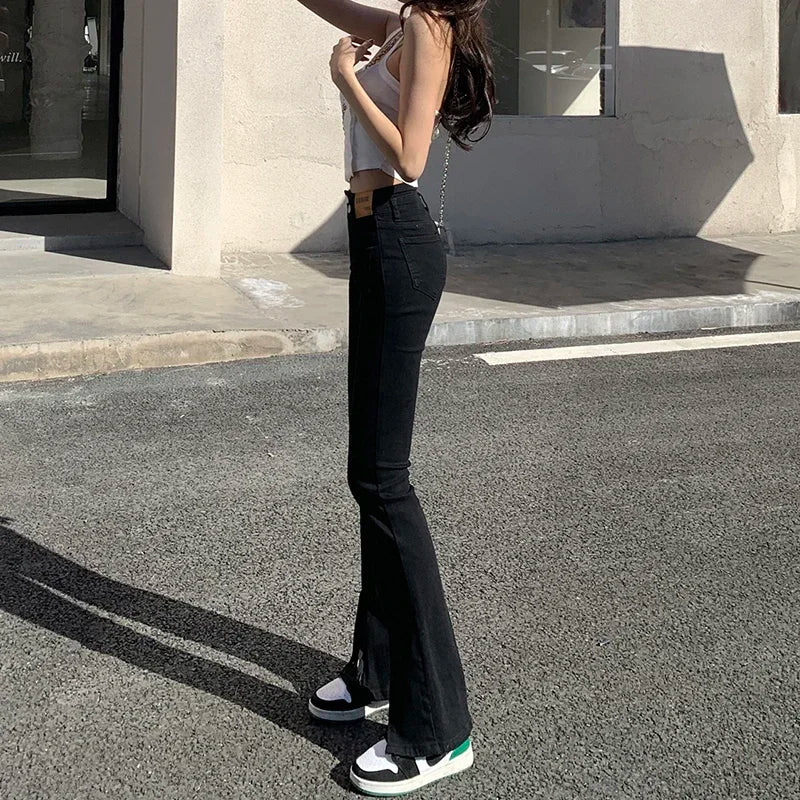 Low Waist Flare Jeans - Cotton Stretch Y2K Perfect Fit