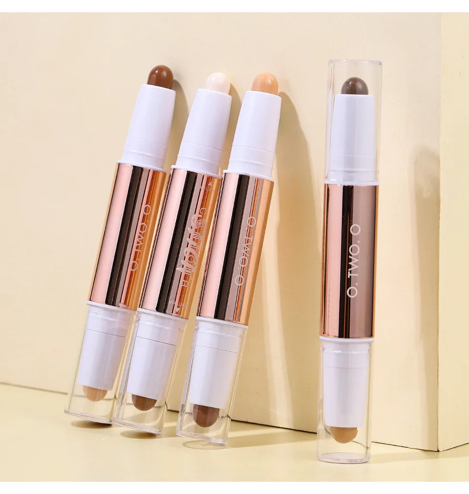 2-in-1 Highlighter & Concealer Stick - Dual-Ended Brightening Makeup