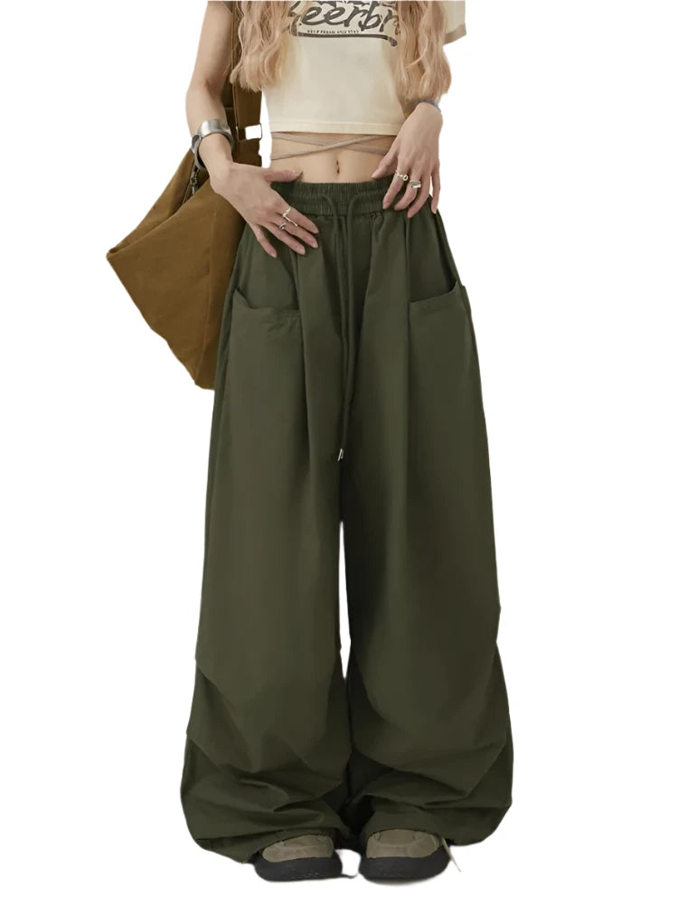 Streetwear Cargo Pants - High Waist Urban Fashion