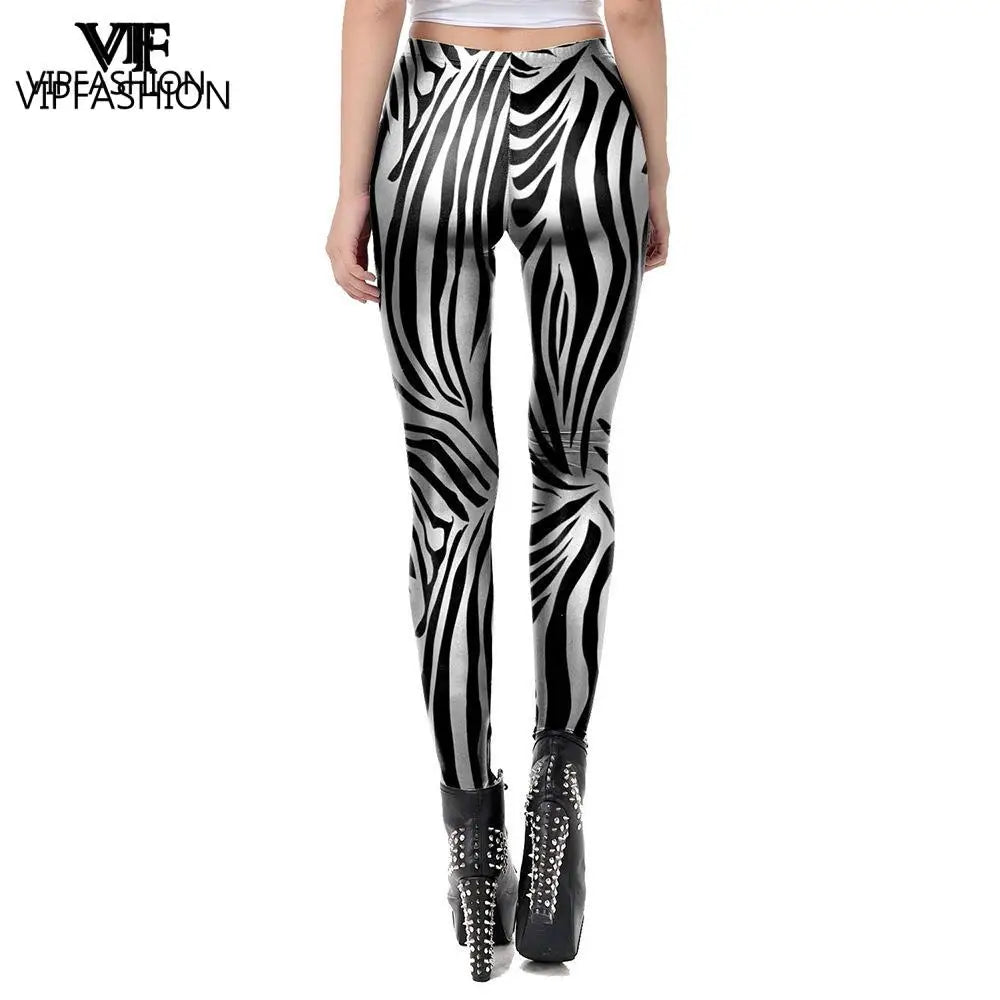 Striped Performance Workout Leggings