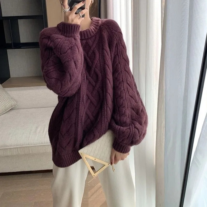 Vintage Twist Knit Sweater