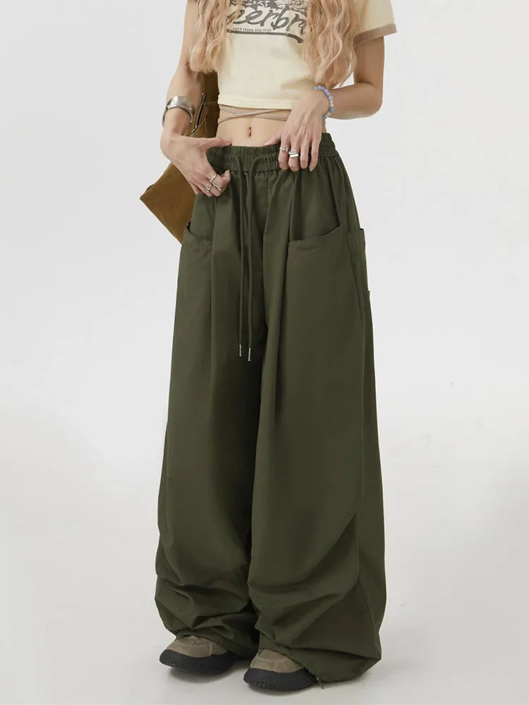 Streetwear Cargo Pants - High Waist Urban Fashion