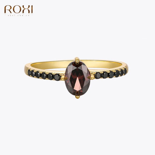 Black Crystal Statement Ring