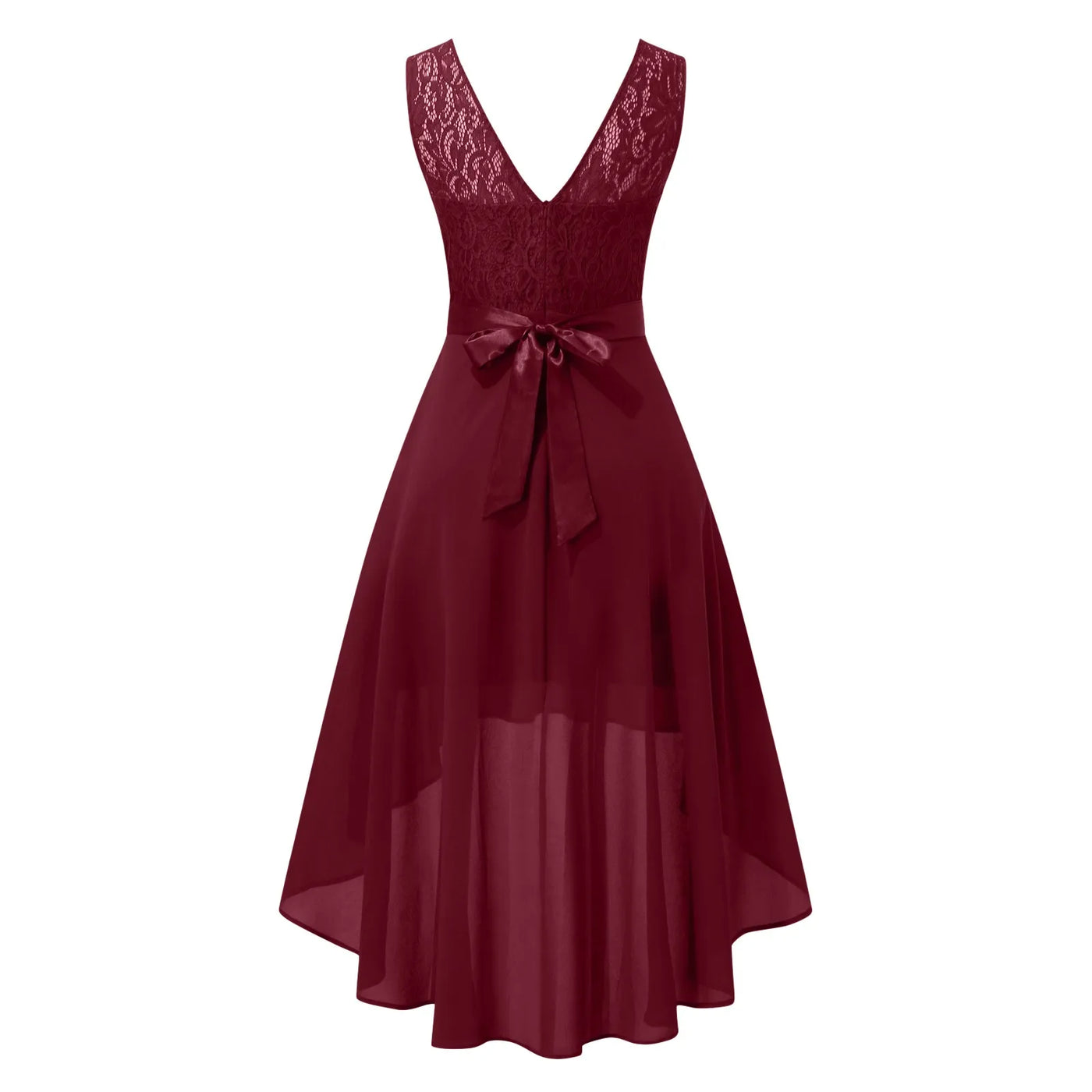 Lace Chiffon Bohemian Sundress - Elegant Flowy Summer Dress