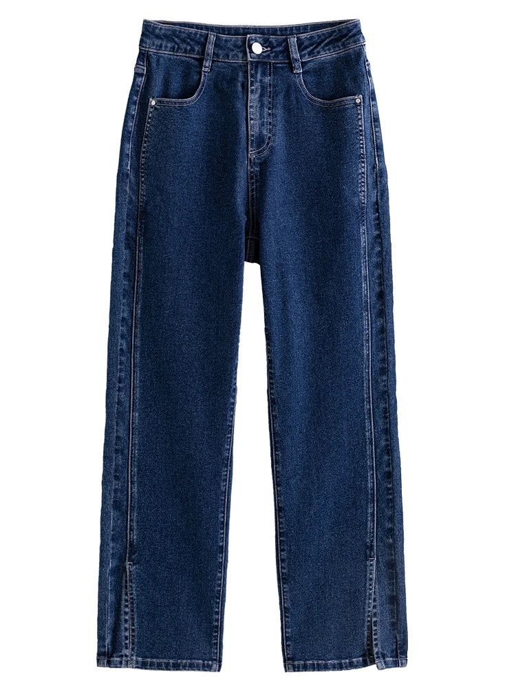 Retro Patchwork Jeans - 100% Cotton Modern Unique Style