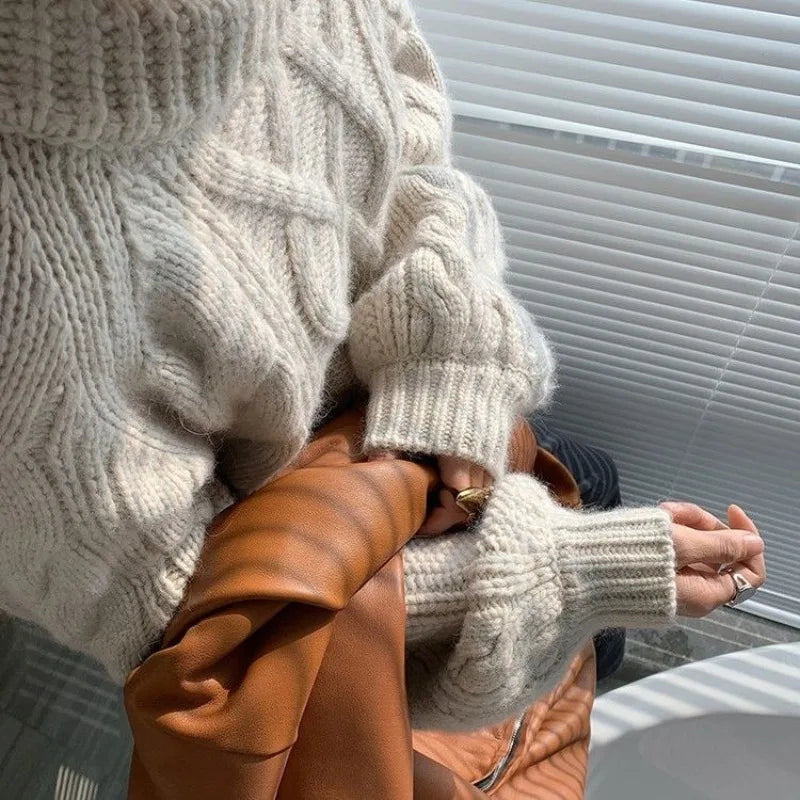 Vintage Twist Knit Sweater
