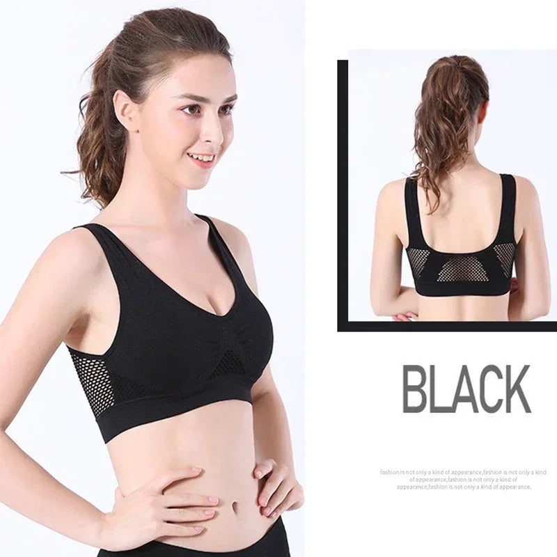 Seamless Mesh Support Bra