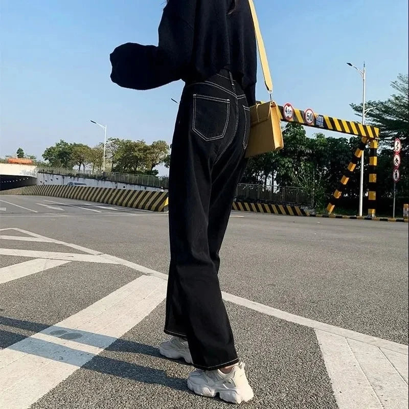 Vintage Korean Style Jeans - Breathable Cotton Classic
