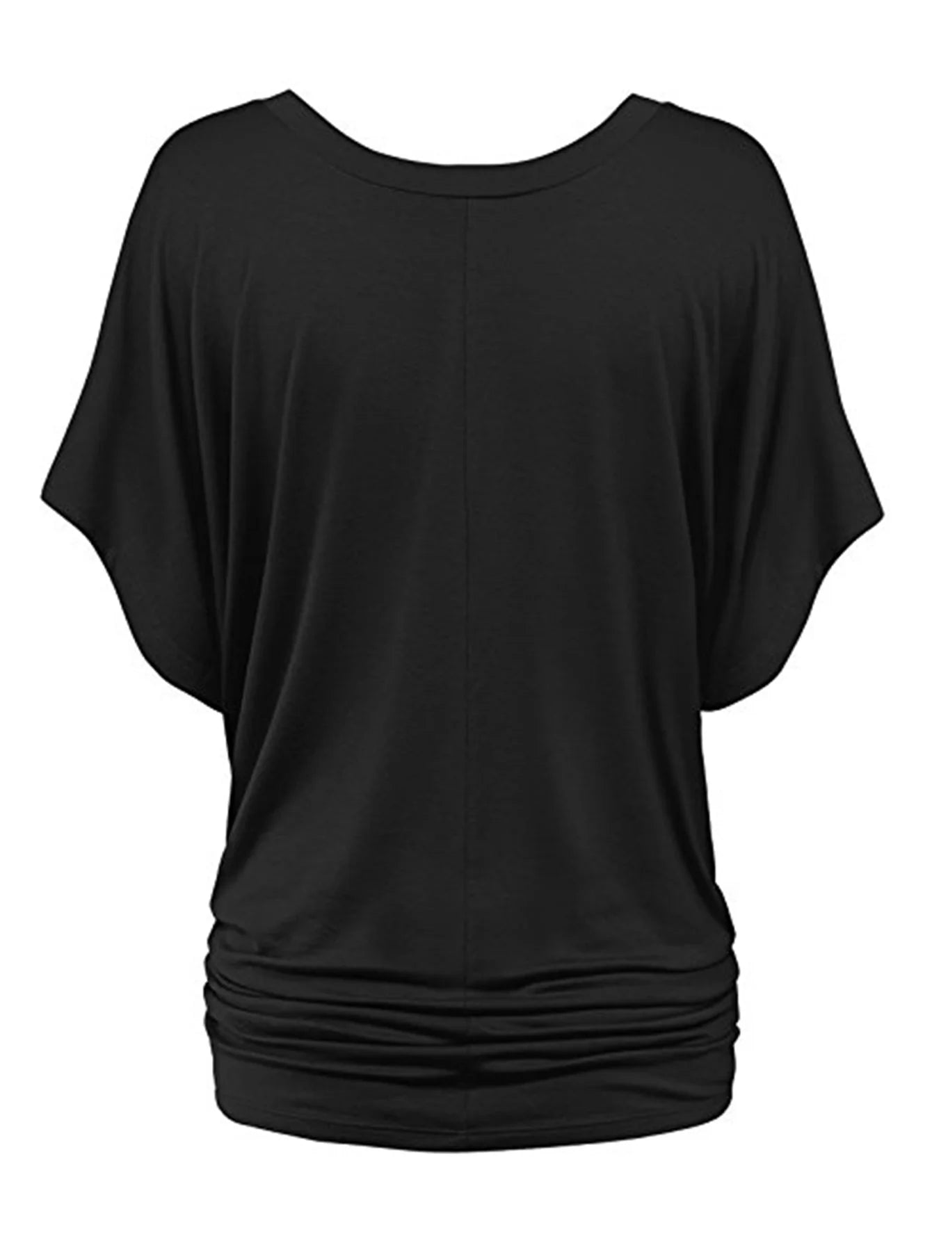 Pleated Slit Sleeve Blouse