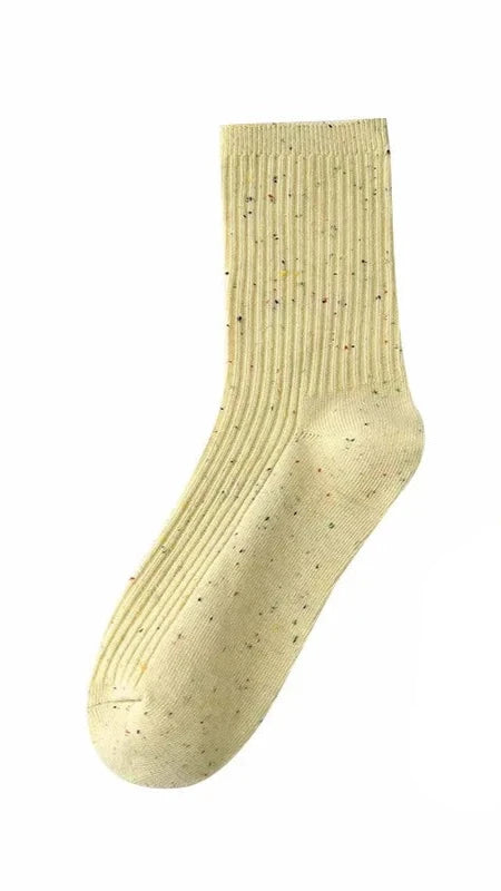 Pastel Cotton Crew Socks