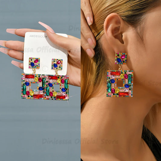 Crystal Bead Beach Earrings