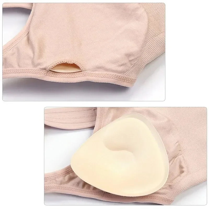 Seamless Push Up Sports Bra